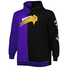 Phoenix Suns Big & Tall Hardwood Classics Split Pullover Hoodie Purple/Black - NBA