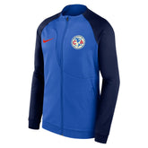 Club America Male Youth 2023/24 Academy Pro Anthem Fitted Raglan Performance Full-Zip Jacket Blue - FIFA World CUP