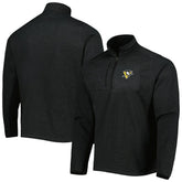Pittsburgh Penguins Antigua Course Quarter-Zip Jacket - Heathered Black - NHL