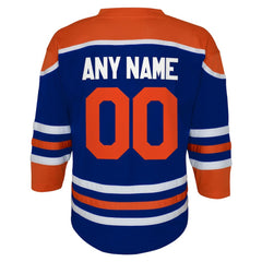 Edmonton Oilers Youth Home Replica Custom Jersey - Royal - NHL