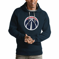 Washington Wizards Antigua Team Logo Victory Pullover Hoodie Navy - NBA