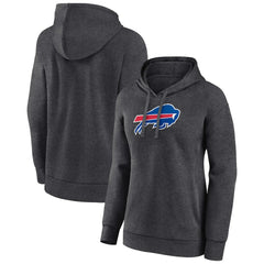 Buffalo Bills Women's Primary Logo Pullover Hoodie Charcoal | NFL
