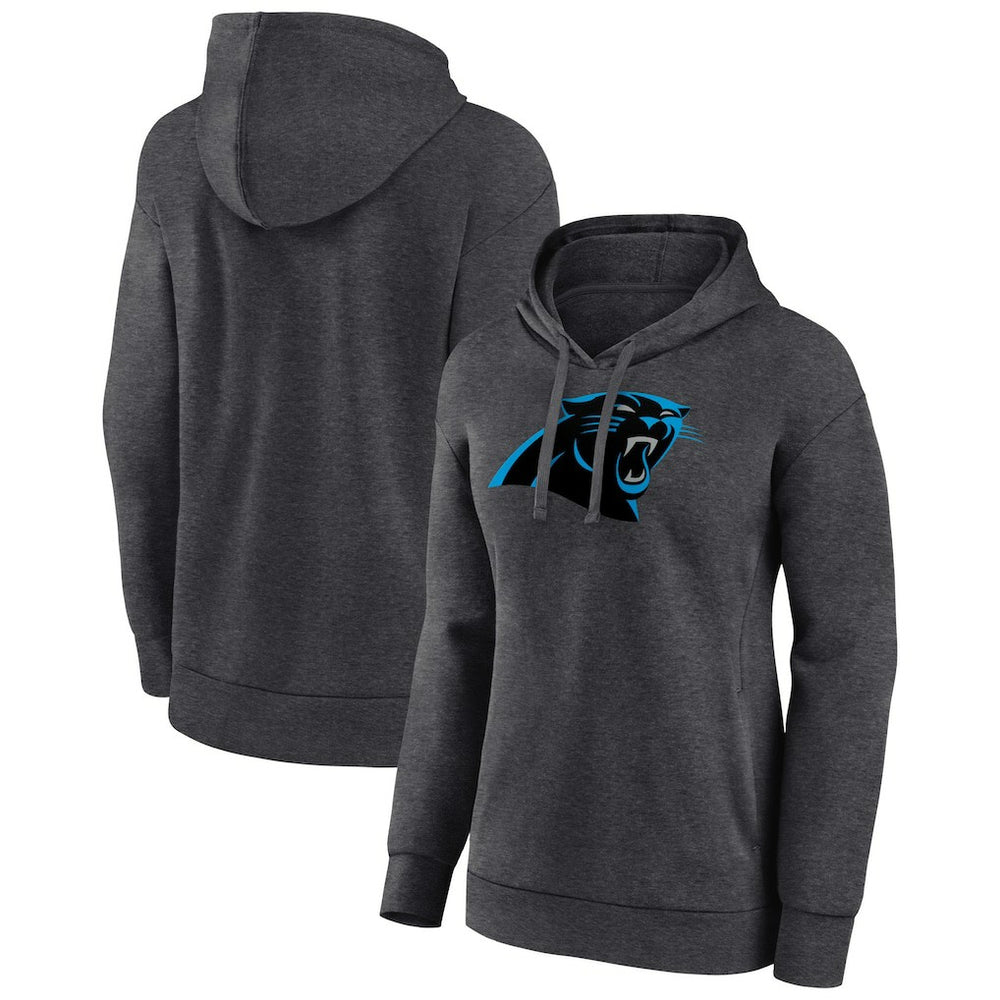 Carolina Panthers Women's Primary Logo Pullover Hoodie Charcoal | NFL