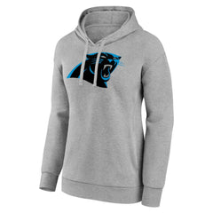 Carolina Panthers Women's Primary Logo Pullover Hoodie Gray | NFL