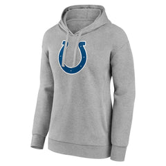 Indianapolis Colts Women's Primary Logo Pullover Hoodie Gray | NFL