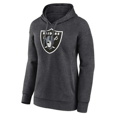 Las Vegas Raiders Women's Primary Logo Pullover Hoodie Charcoal | NFL