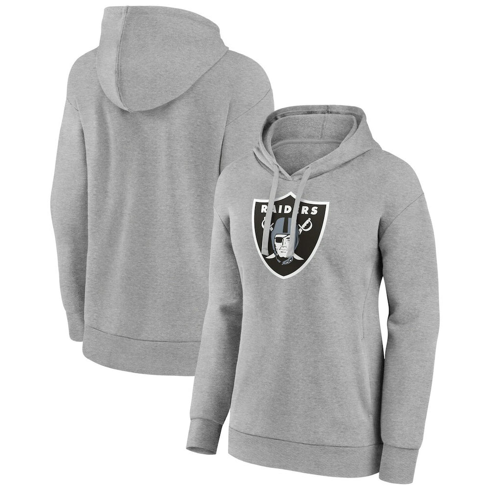 Las Vegas Raiders Women's Primary Logo Pullover Hoodie Gray | NFL