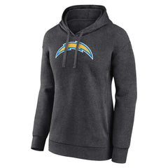 Los Angeles Chargers Women's Primary Logo Pullover Hoodie Charcoal | NFL
