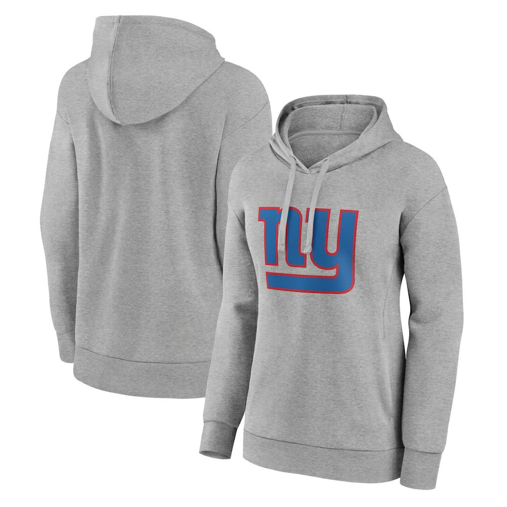 New York Giants Women's Primary Logo Pullover Hoodie Gray | NFL
