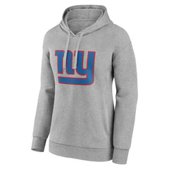 New York Giants Women's Primary Logo Pullover Hoodie Gray | NFL