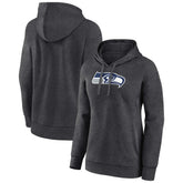 Seattle Seahawks Women's Primary Logo Pullover Hoodie Charcoal | NFL