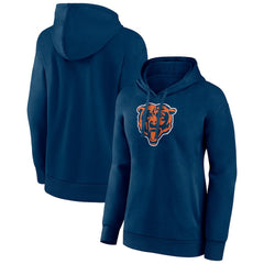 Chicago Bears Women's Primary Logo Pullover Hoodie Navy | NFL