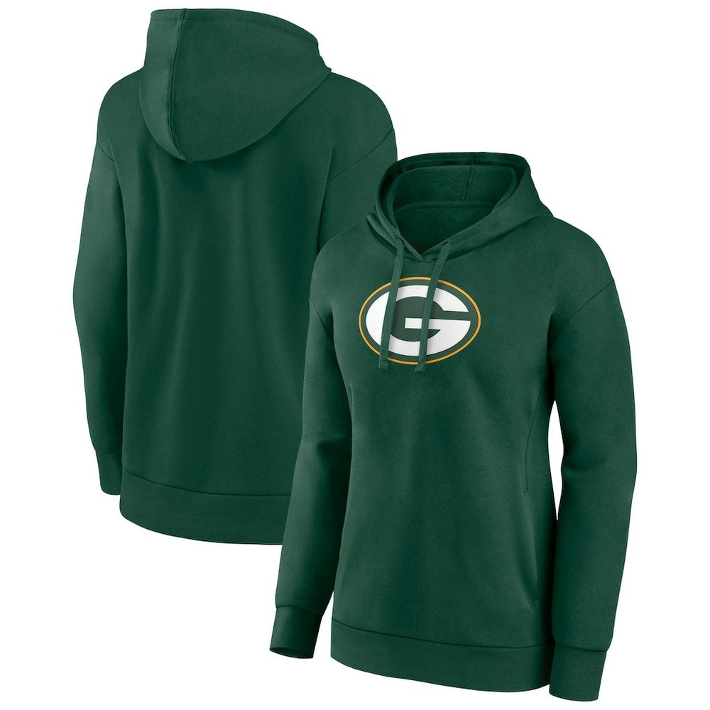 Green Bay Packers Women's Primary Logo Pullover Hoodie Green | NFL