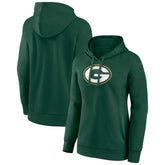 Green Bay Packers Women's Primary Logo Pullover Hoodie Green | NFL