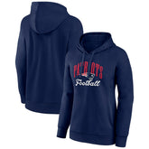 New England Patriots Women's Victory Script Pullover Hoodie Navy | NFL