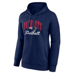 New England Patriots Women's Victory Script Pullover Hoodie Navy | NFL