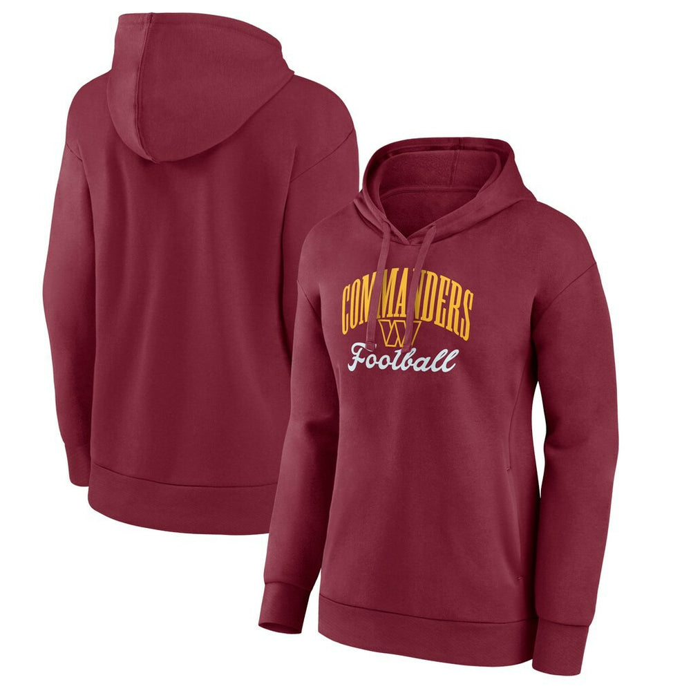 Washington Commanders Women's Victory Script Pullover Hoodie Burgundy | NFL