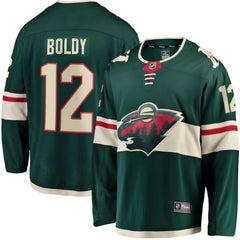 Matthew Boldy Minnesota Wild Fanatics Home Breakaway Player Jersey - Green - NHL