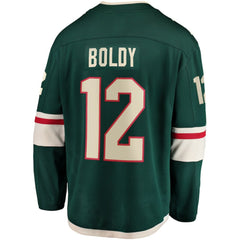 Matthew Boldy Minnesota Wild Fanatics Home Breakaway Player Jersey - Green - NHL