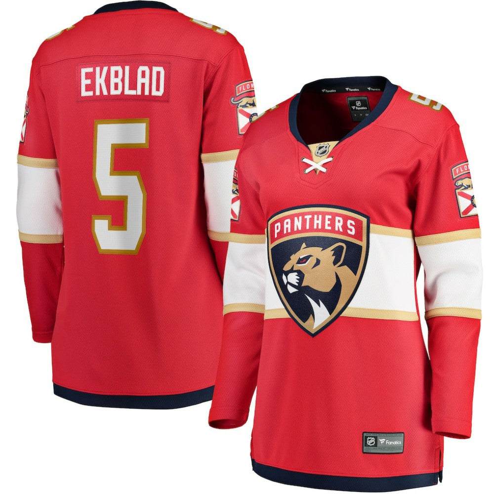 Aaron Ekblad Florida Panthers Fanatics Women's Home Team Breakaway Player Jersey - Red - NHL