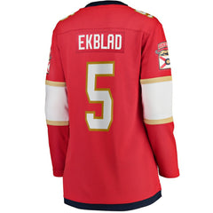 Aaron Ekblad Florida Panthers Fanatics Women's Home Team Breakaway Player Jersey - Red - NHL