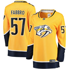 Dante Fabbro Nashville Predators Fanatics Women's Home Breakaway Player Jersey - Gold - NHL