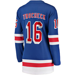 Vincent Trocheck New York Rangers Fanatics Women's Home Breakaway Player Jersey - Blue - NHL