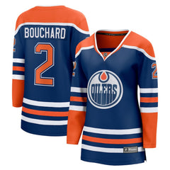 Evan Bouchard Edmonton Oilers Fanatics Women's Home Breakaway Player Jersey - Royal - NHL