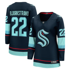 Oliver Bjorkstrand Seattle Kraken Fanatics Women's Home Breakaway Player Jersey - Deep Sea Blue - NHL