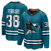 Mario Ferraro San Jose Sharks Fanatics Home Breakaway Player Jersey - Teal - NHL