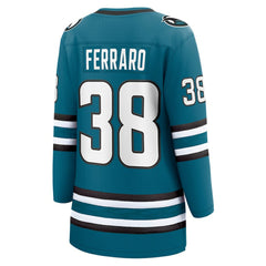 Mario Ferraro San Jose Sharks Fanatics Women's Home Breakaway Player Jersey - Teal - NHL