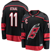 Jordan Staal Carolina Hurricanes Fanatics Home Captain Patch Breakaway Player Jersey - Black - NHL