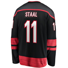 Jordan Staal Carolina Hurricanes Fanatics Home Captain Patch Breakaway Player Jersey - Black - NHL