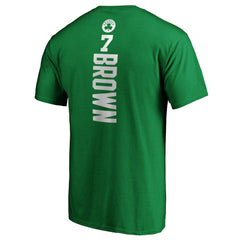 Jaylen Brown Boston Celtics Playmaker Name & Number Logo T-Shirt Kelly Green - NBA