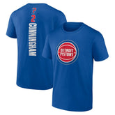 Cade Cunningham Detroit Pistons Playmaker Name & Number T-Shirt Blue - NBA