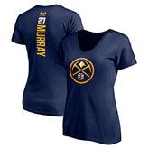 Jamal Murray Denver Nuggets Women's Playmaker Name & Number V-Neck T-Shirt Navy - NBA