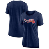 Atlanta Braves Women's Official Wordmark Tri-Blend T-Shirt - MLB
