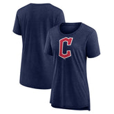 Cleveland Guardians Women's Official Wordmark Tri-Blend T-Shirt - MLB