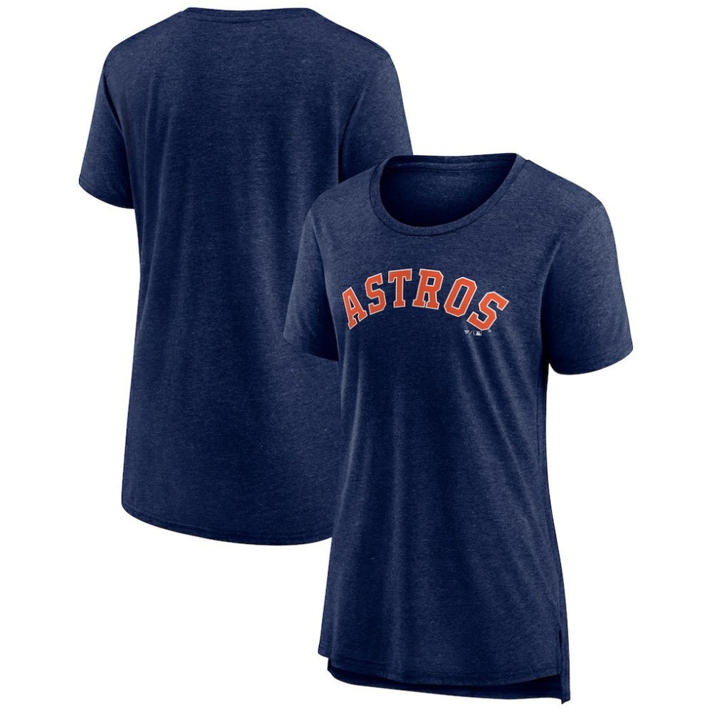 Houston Astros Women's Official Wordmark Tri-Blend T-Shirt - MLB