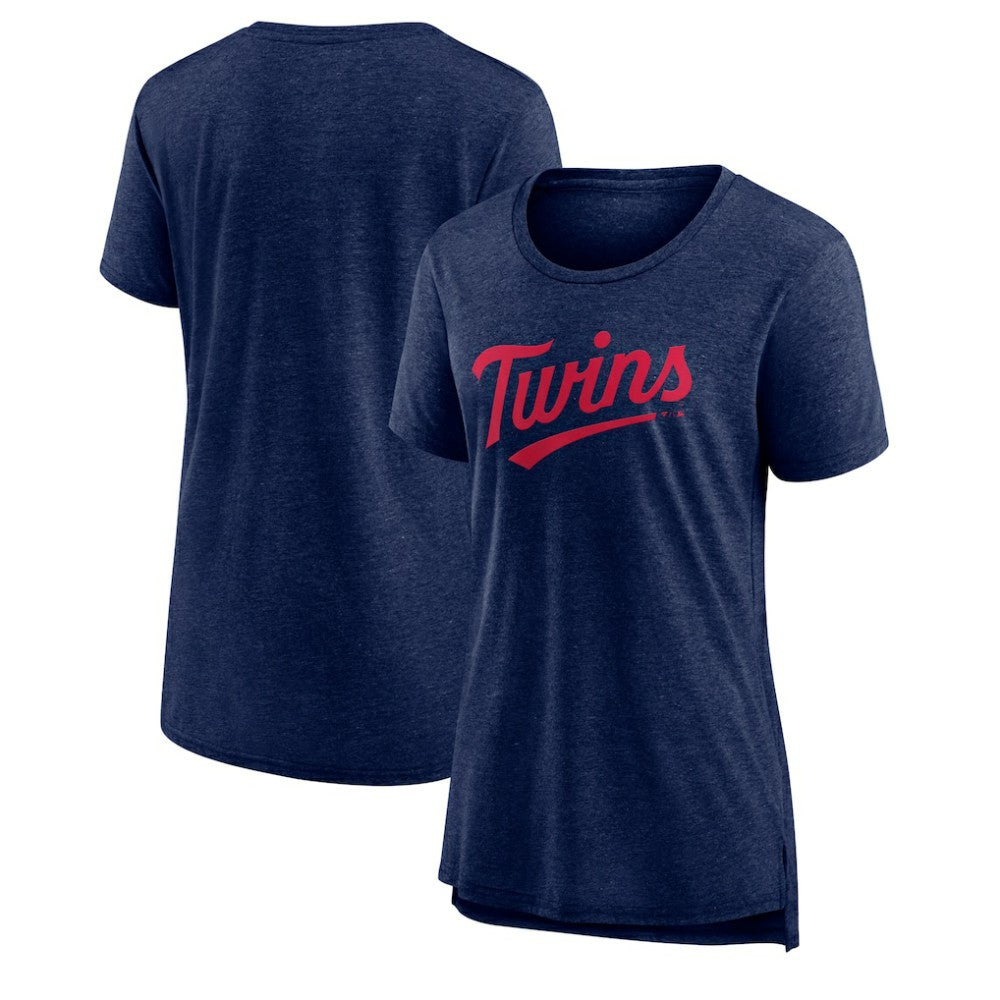 Minnesota Twins Women's Official Wordmark Tri-Blend T-Shirt - MLB