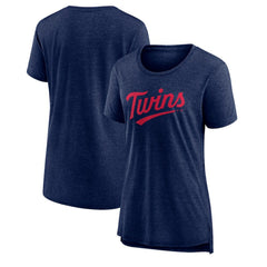 Minnesota Twins Women's Official Wordmark Tri-Blend T-Shirt - MLB