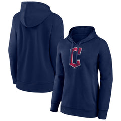 Cleveland Guardians Women's Distressed Team Pullover Hoodie - MLB