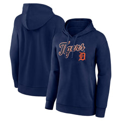 Detroit Tigers Women's Team Logo Lockup Pullover Hoodie - MLB