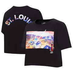 St. Louis Cardinals Pro Standard Women's Cityscape Boxy T-Shirt - MLB