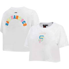San Francisco Giants Pro Standard Women's Washed Neon Cropped Boxy T-Shirt - MLB
