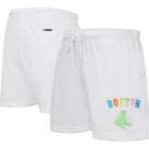 Boston Red Sox Pro Standard Women's Washed Neon Shorts - MLB