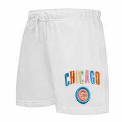Chicago Cubs Pro Standard Women's Washed Neon Shorts - MLB