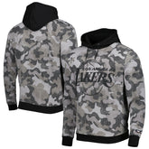 Los Angeles Lakers Hugo Boss x NBA Camo Pullover Hoodie Black - NBA