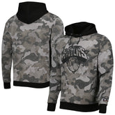 New York Knicks Hugo Boss Camo Pullover Hoodie Black - NBA