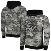 Toronto Raptors Hugo Boss Camo Pullover Hoodie Black - NBA